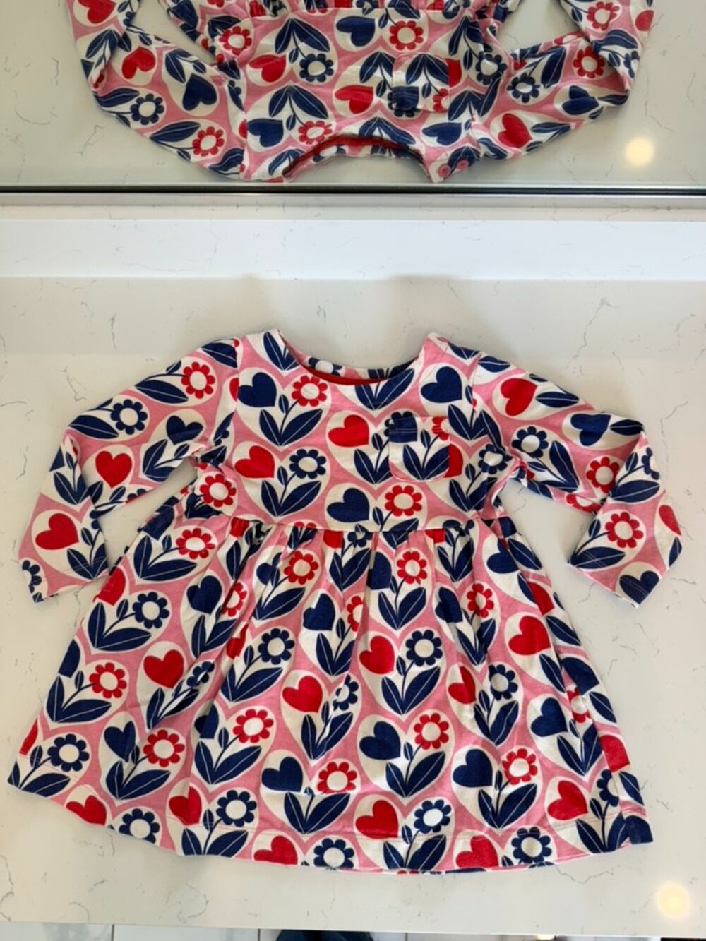 Mini Boden Long Sleeve Cotton Dress